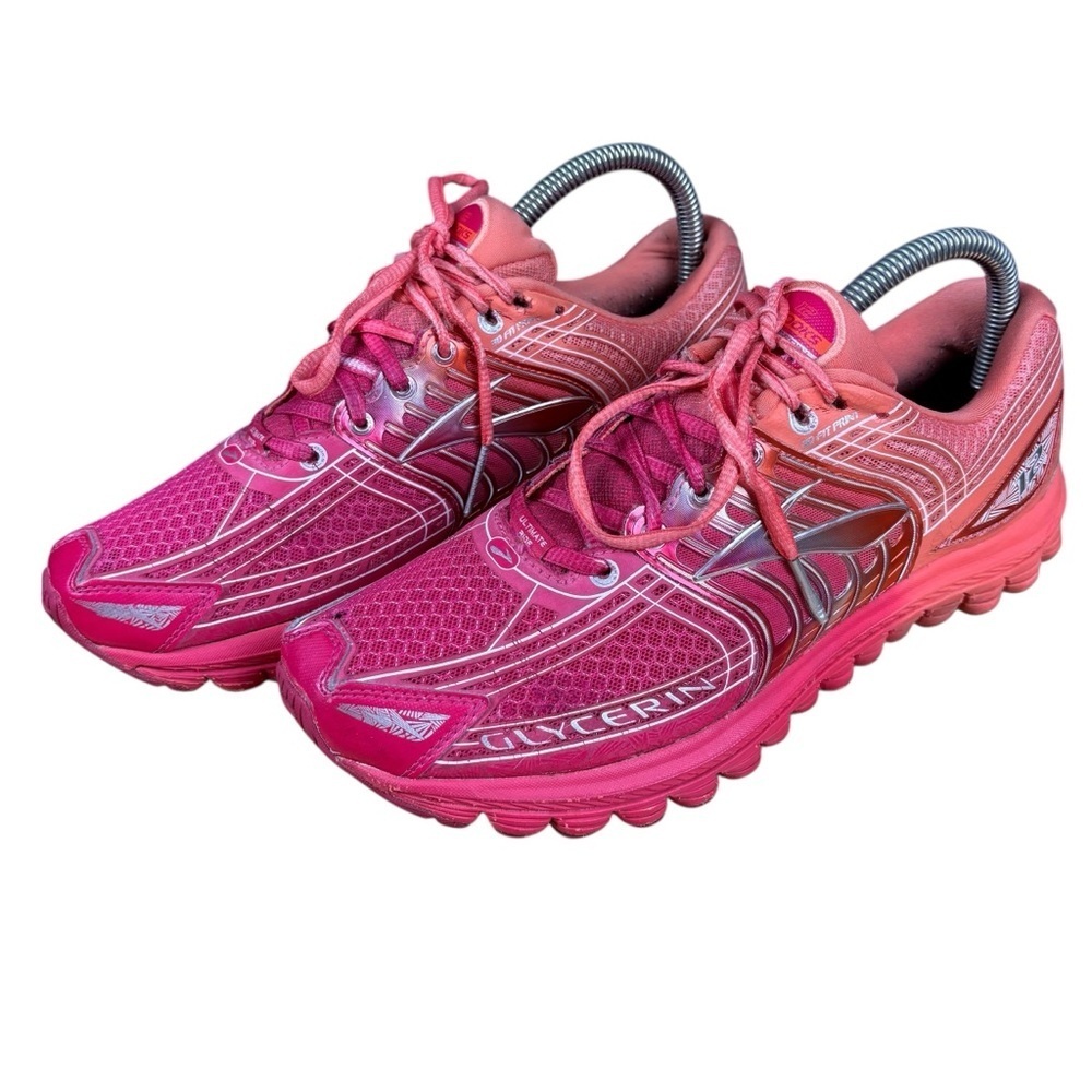 Brooks Glycerin 13 Women’s Pink/Orange Running Shoes – Sz 9